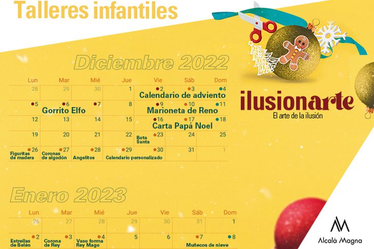 calendario talleres de navidad