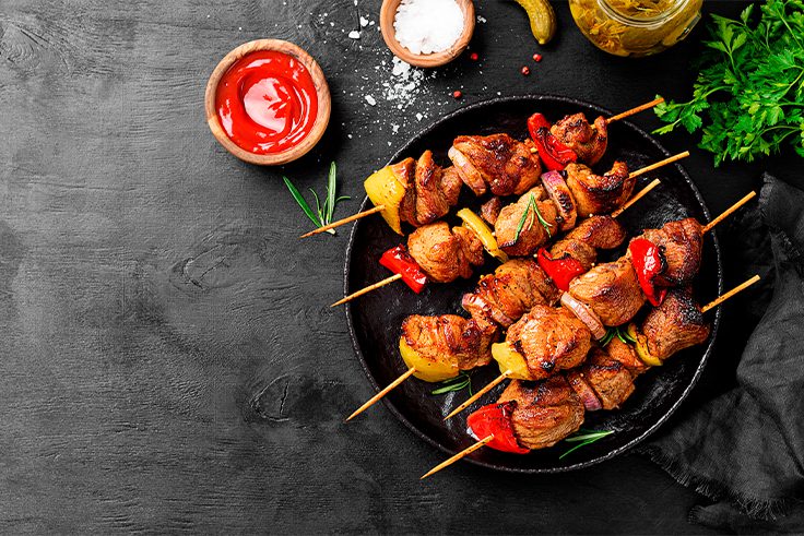 recetas con pollo brochetas de pollo