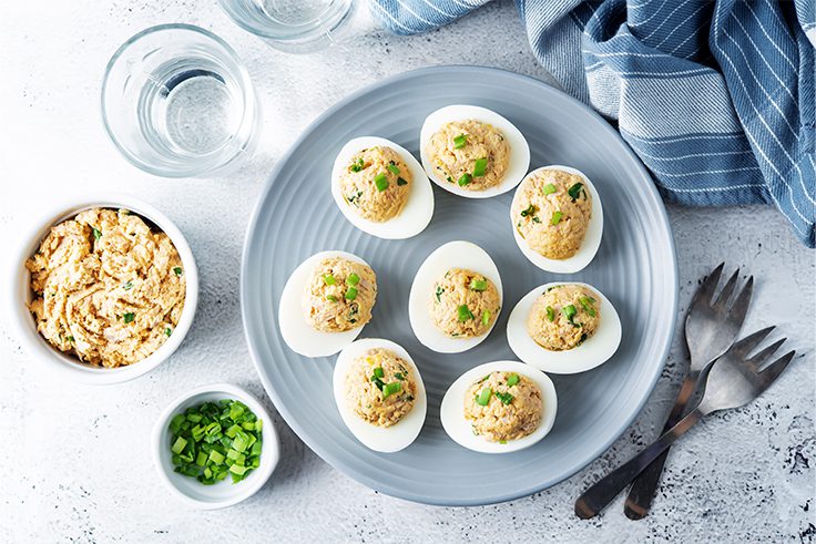 Día mundial de la Tapa huevos rellenos