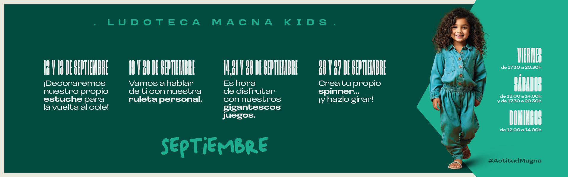 LUDOTECA MAGNA KIDS SEPTIEMBRE 2025